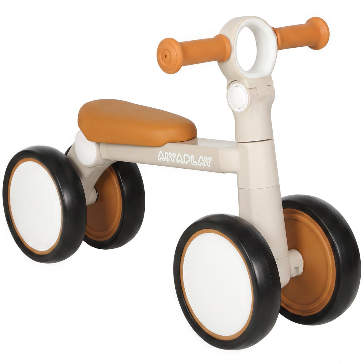 Balance Bike Lightweight and Adjustable for 1-2 Years, Cream White