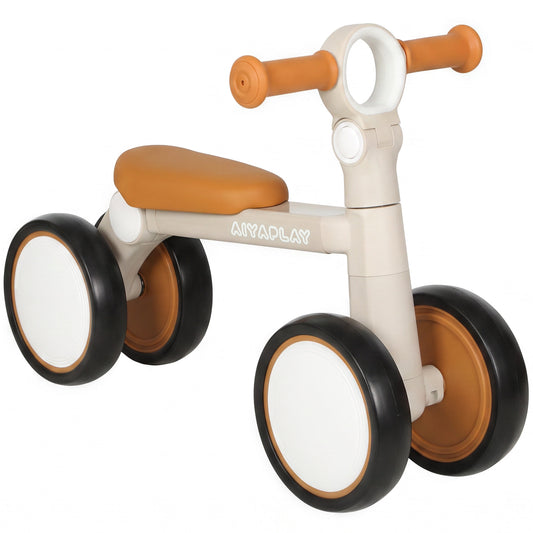 Balance Bike Lightweight and Adjustable for 1-2 Years, Cream White