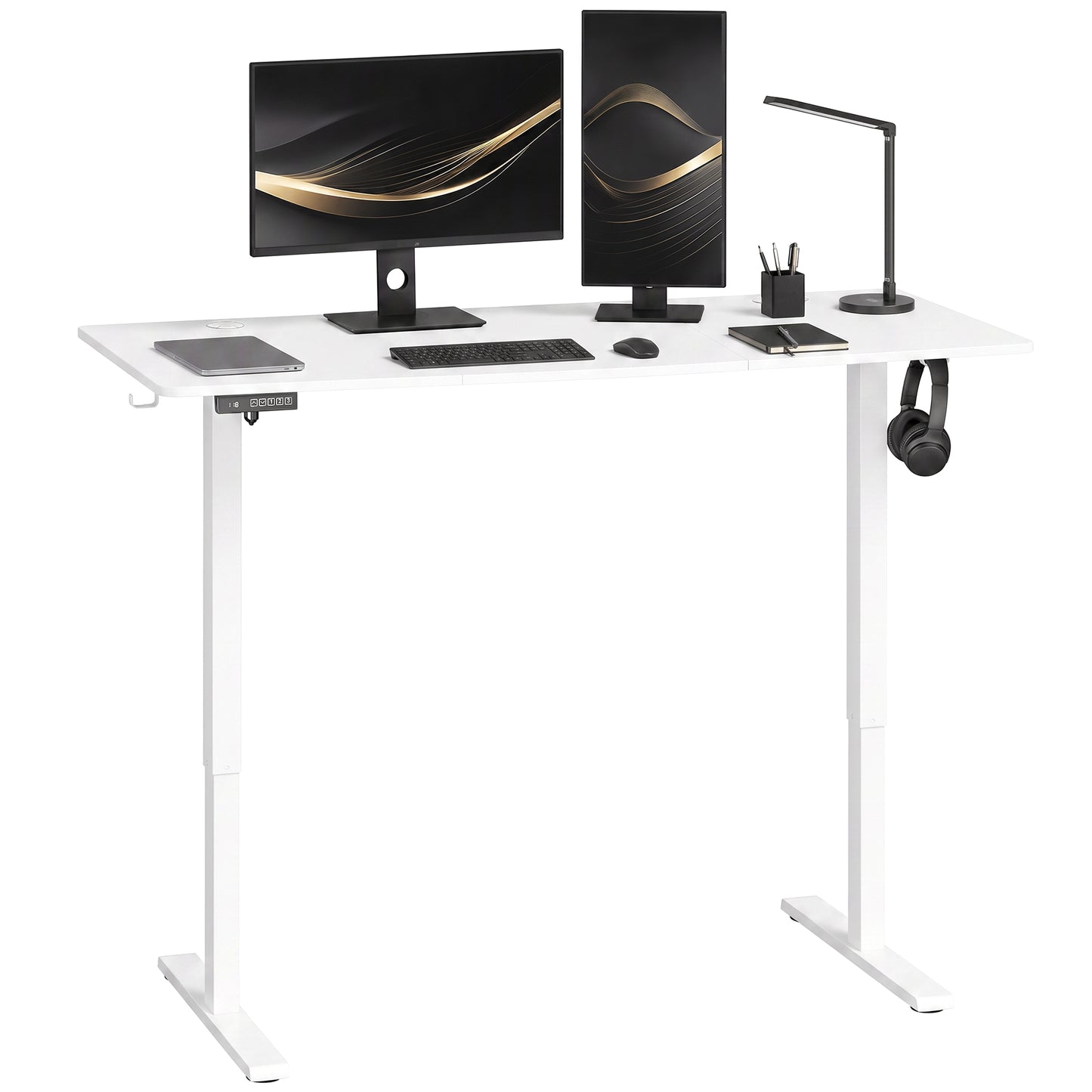 Standing Desk Memory Control Adjustable White