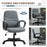 Office Chair with Massager Lumbar High Back Ergonomic Support Office 360¬¨‚àû Swivel Chairs Adjustable Height Backrest Grey