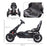 Children Pedal Go Kart, Kids Ride on Racer w/ Adjustable Seat, Shock Absorption EVA Tyres, Handbrake, for Kids Aged 3-8