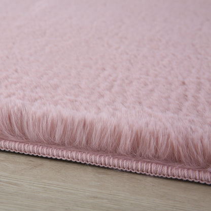 Plushtale Washable Plain Living Room Super Soft Poly Cotton Area Rug - 7 Colours Available