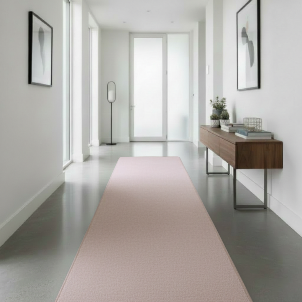 Plushtale Washable Plain Living Room Super Soft Poly Cotton Area Rug - 7 Colours Available
