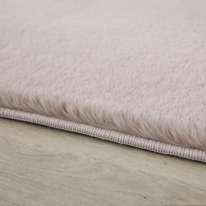 Plushtale Washable Plain Living Room Super Soft Poly Cotton Area Rug - 7 Colours Available