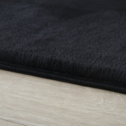 Plushtale Washable Plain Living Room Super Soft Poly Cotton Area Rug - 7 Colours Available