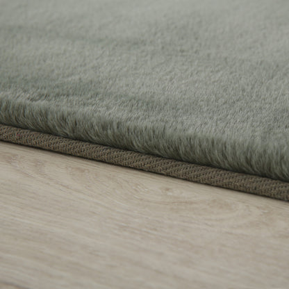 Plushtale Washable Plain Living Room Super Soft Poly Cotton Area Rug - 7 Colours Available