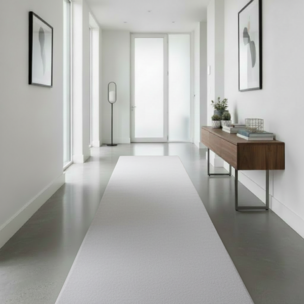 Plushtale Washable Plain Living Room Super Soft Poly Cotton Area Rug - 7 Colours Available