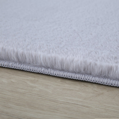 Plushtale Washable Plain Living Room Super Soft Poly Cotton Area Rug - 7 Colours Available