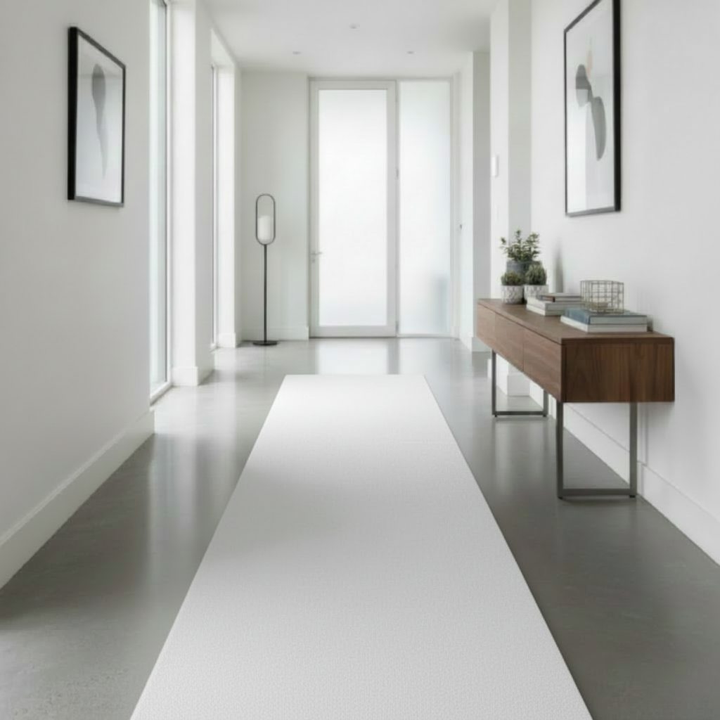 Plushtale Washable Plain Living Room Super Soft Poly Cotton Area Rug - 7 Colours Available