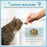 2 in 1 Cat Scratcher, Cardboard Cat Scratching Board with Catnip, Cat Scratch Pad for Indoor Cats, 30.5 x 55 x 31.5cm, Light Blue