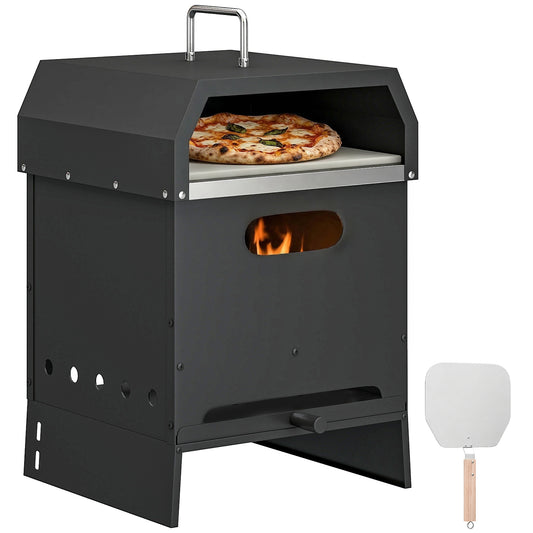 3 in 1 Portable Wood Fired Outdoor Pizza Oven with Handles