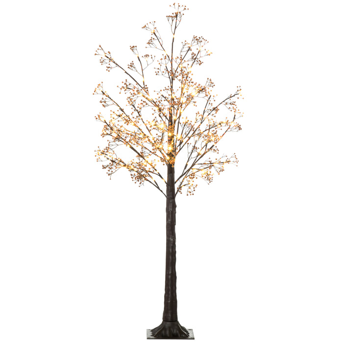 5ft Artificial Gypsophila Blossom Tree with 96 Warm White LED Light, Baby Breath Flowers for Home