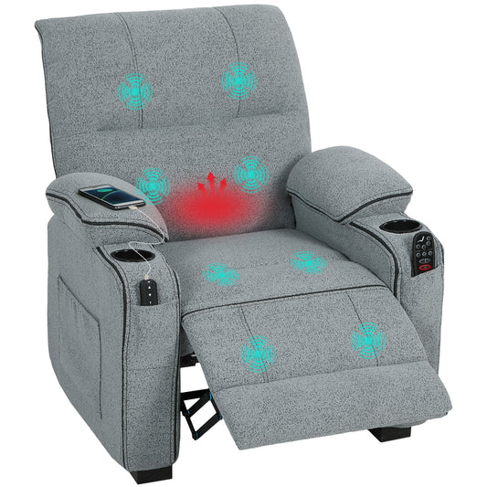 Electric Massage Recliner Armchair with Heat, Power Reclining Chair