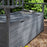 Garden Storage Bench, 2 Seater Fir Wood Outdoor Bench, Dark Grey