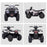 12V Kids Quad Bike with Forward Reverse Functions, Electric Ride On ATV with Music, LED Headlights, for Ages 3-5 Years - White