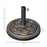 11.5kg Heavy Duty Parasol Base, Umbrella Stand Holder, Parasol Stand for 38mm or 48mm Patio Umbrella Pole, Bronze Tone