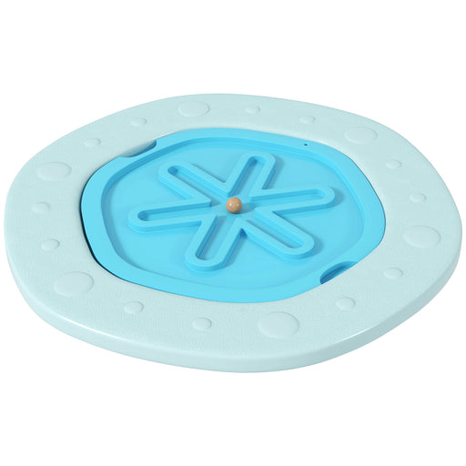 ZONEKIZ Two-In-One Balance Board, Kids Wobble Board with Ball - Blue