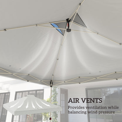 Gazebo Roof Replacement UV50+ Waterproof 3x3(m) White