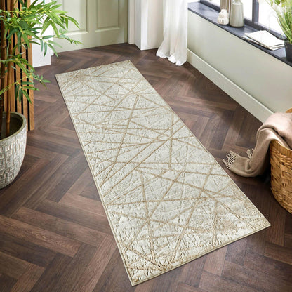 Perla Rug Contemporary Abstract Design With Metallic Sheen Axis Design - 2 Colours Available