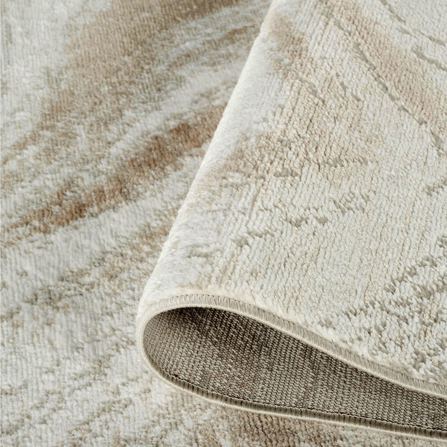 Perla Rug Contemporary Abstract Design With Metallic Sheen Resin Design - 2 Colours Available