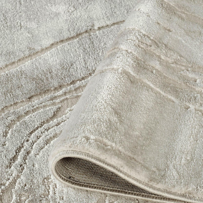 Perla Rug Contemporary Abstract Design With Metallic Sheen Resin Design - 2 Colours Available