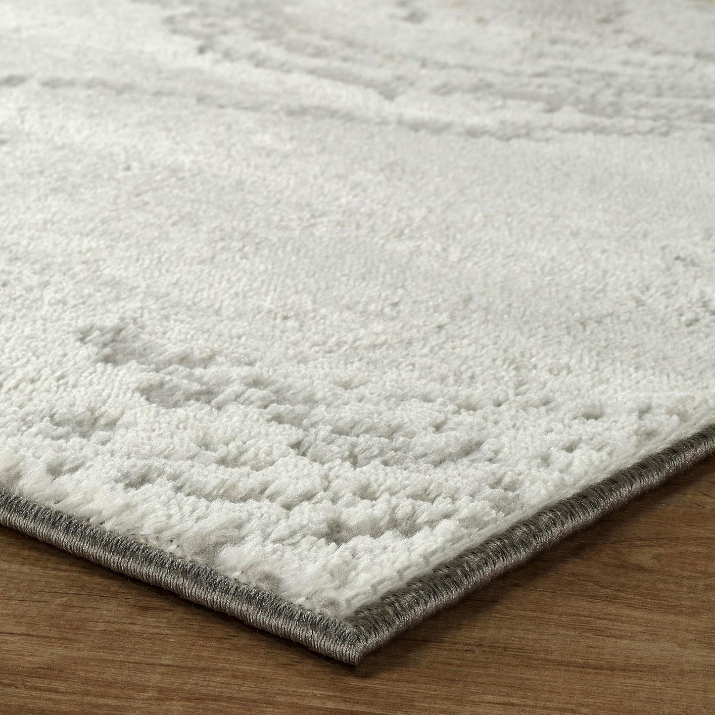 Perla Rug Contemporary Abstract Design With Metallic Sheen Resin Design - 2 Colours Available