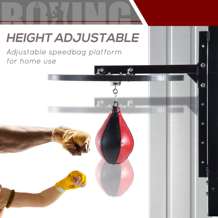 Speedball Platform Punch Bag Frame Swivel Bracket MMA Exercise Training Workout w/Ball