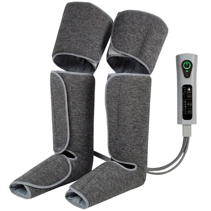 Leg Massager with Heat, Compression, Knee Massager with 3 Auto Modes & 3 Intensities for Circulation and Pain, Foot and Calf Massage Machine, Gifts for Men Women