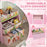 Kids Toy Storage Unit with 6 Storage Boxes for Playroom, Pink