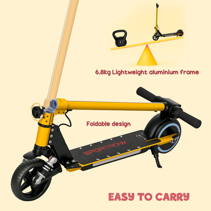 Folding Electric Scooter w/ LED Lights and Display, Gold