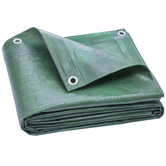 3 x 4m Waterproof Tarpaulin, 90GSM Tear-Resistant PE Tarp