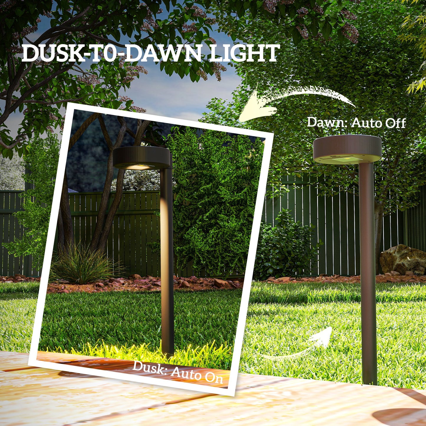 Solar Stake Lights 8 Pack, IP44 Pathway Lighting, Auto On/Off LED