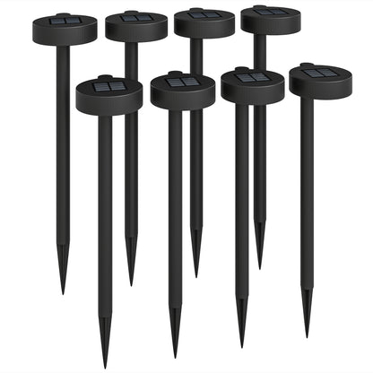 Solar Stake Lights 8 Pack, IP44 Pathway Lighting, Auto On/Off LED
