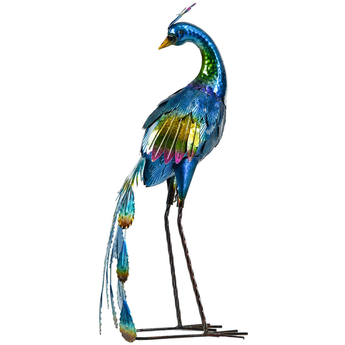 Steel Peacock Garden Statue Decoration Gift