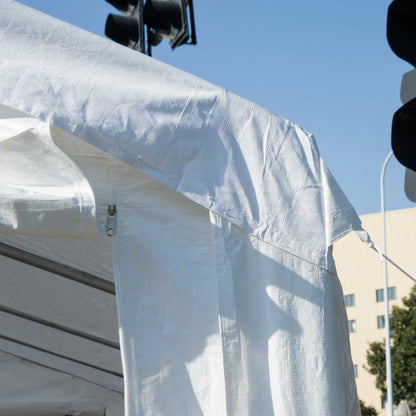 Outsunny 8m x 4m Garden Gazebo Marquee Party Tent Wedding Portable Garage Carport Event shelter Car Canopy Outdoor Heavy Duty Steel Frame Waterproof Rot Resistant