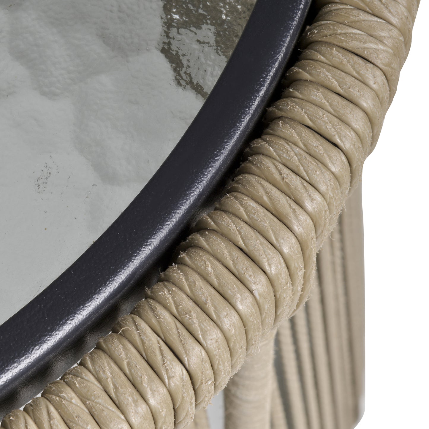 3 PCS Webbed PE Rattan Outdoor Patio Set w/ Cushions Steel Frame Brown