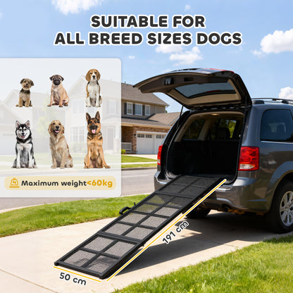 191 x 20cm Dog Ramp for Car, Pet Stairs for Large Dogs, for SUVs