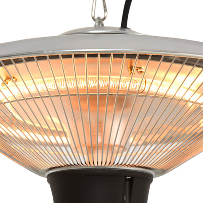 Outdoor Heater Ceiling Hanging Light 1500W Pull Switch Electric Aluminium