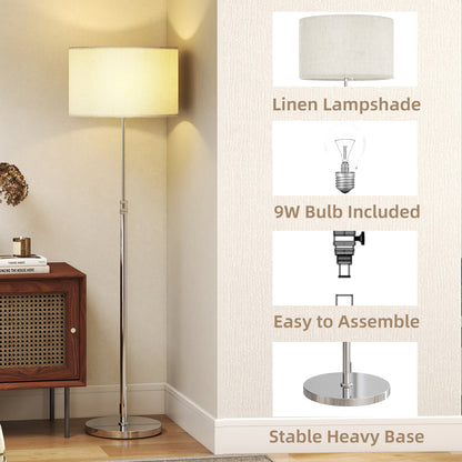Modern Dimmable Standing Lamp with Adjustable Colour Temperatures