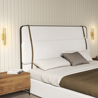 Led Wall Lamp 2 Pack, Modern Indoor Geometric Wall Light, Gold Tone