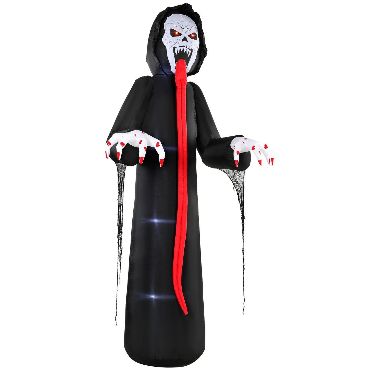 10 FT Halloween Inflatable Skeleton with Built-in LED Lights