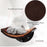 Cats Wall-Mounted MDF Shelf Bed w/ Fleece Cushion Brown