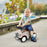 Foot to Floor Slider with Steering Wheel, for Ages 12-36 Months - Cream