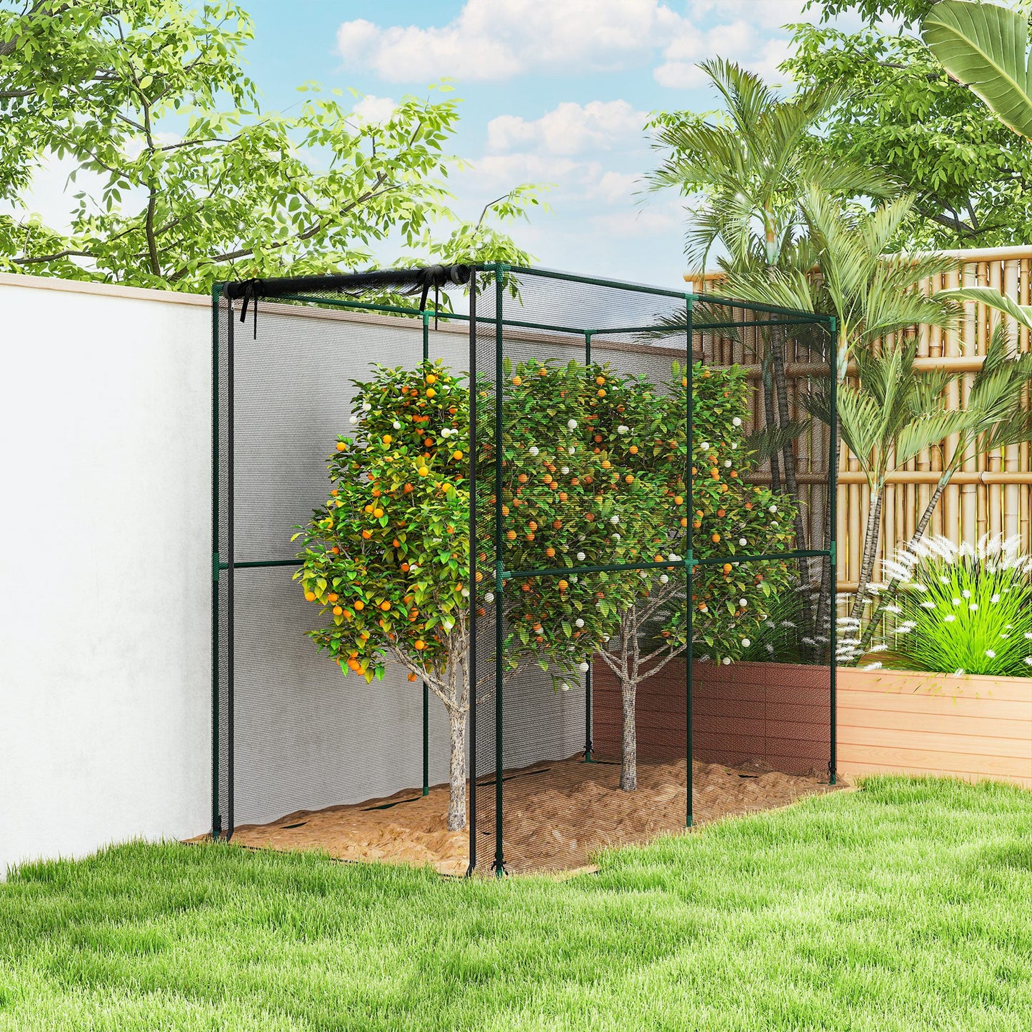 Fruit Cage Bird Netting, Plant Protection Tent, Black