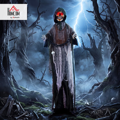 170cm Animated Halloween Grim Reaper for Covered Outdoor