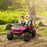 2 Seater 24V 7AH Ride on Truck w/ Spring Suspension - Pink