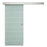 Tempered Glass Sliding Barn Door Kit Aluminum-alloy Rail W/Handle-Frosted Glass W/ Stripes