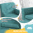 Kids Sofa Set with Footrest for Playroom Bedroom, Blue