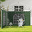 Gazebo Side Panels, 2 Pack Sides Replacement, for 3x3(m) or 3x6m Pop Up Gazebo, with Windows and Doors, Green