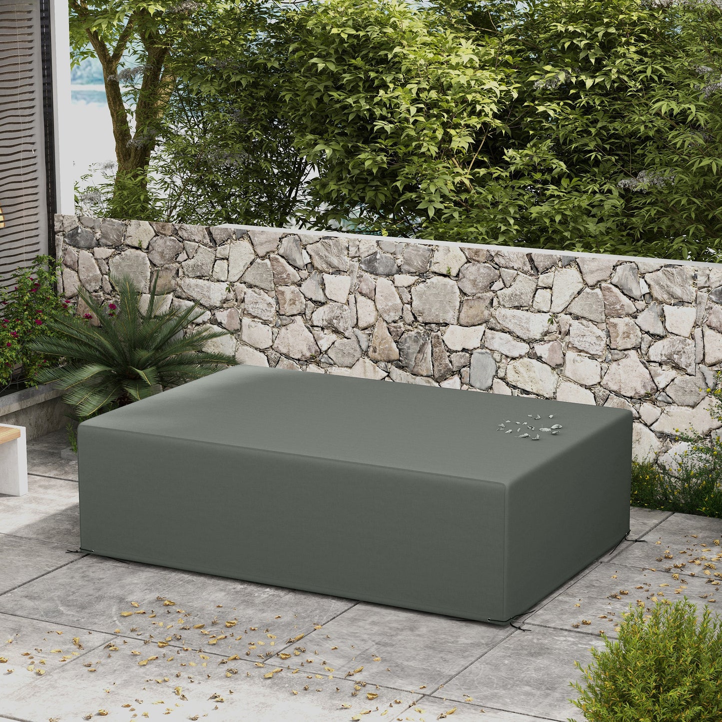 UV Rain Protective Cover or Garden Wicker Rattan Dark Grey